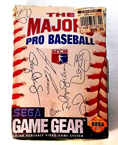 Majors Pro Baseball Sega Game Gear