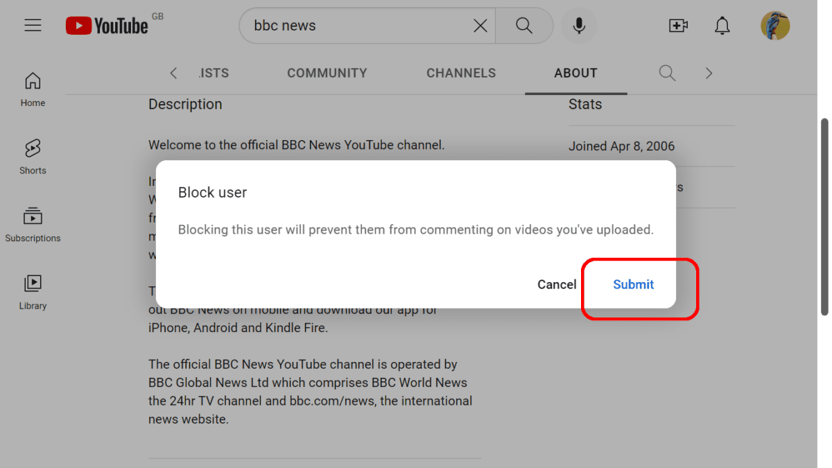 How to Block a YouTube Channel