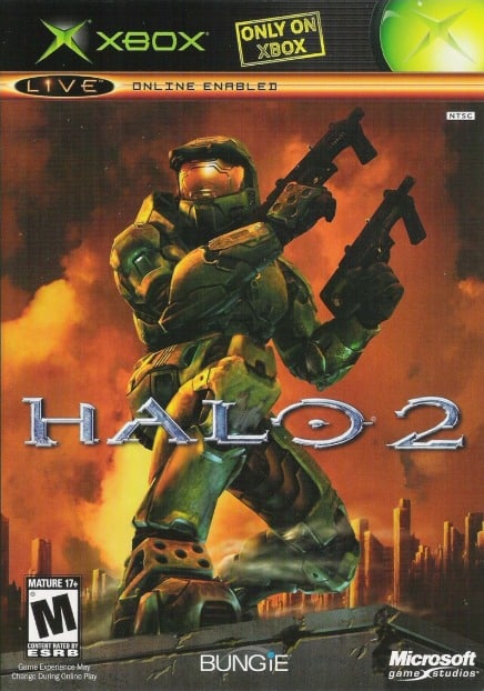 front cover of Halo 2 xbox game
