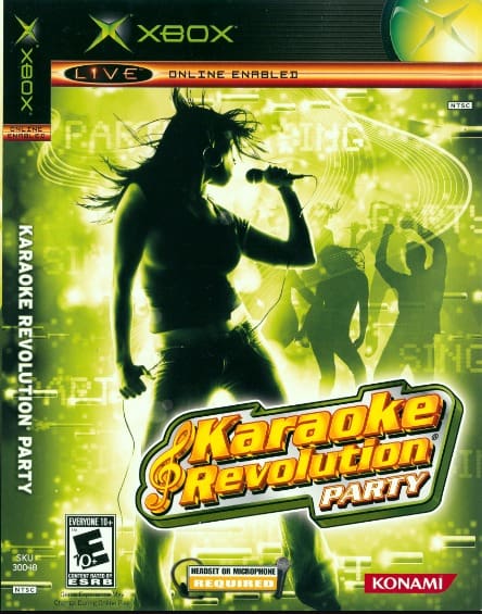 front cover of karaoke revolution party