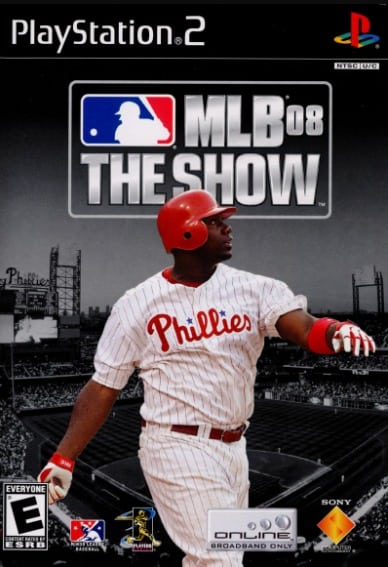 front cover of mlb 08 the show ps2 game