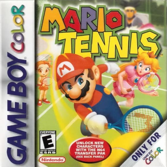 front cover of mario tennis GBC