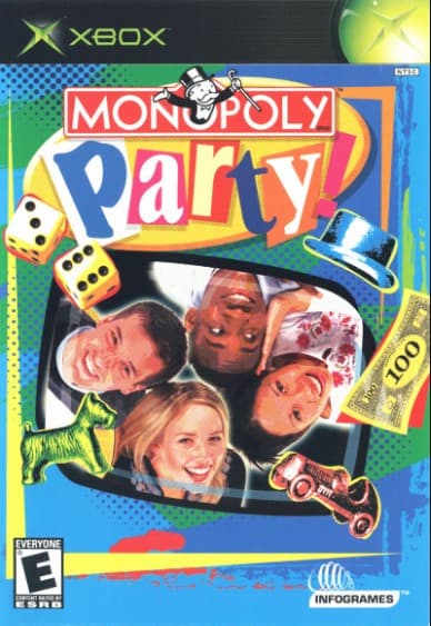 front cover of monopoly party xbox game