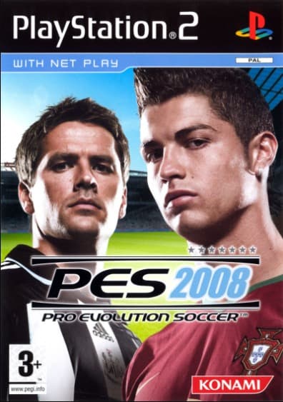 front cover of pes 2008 game