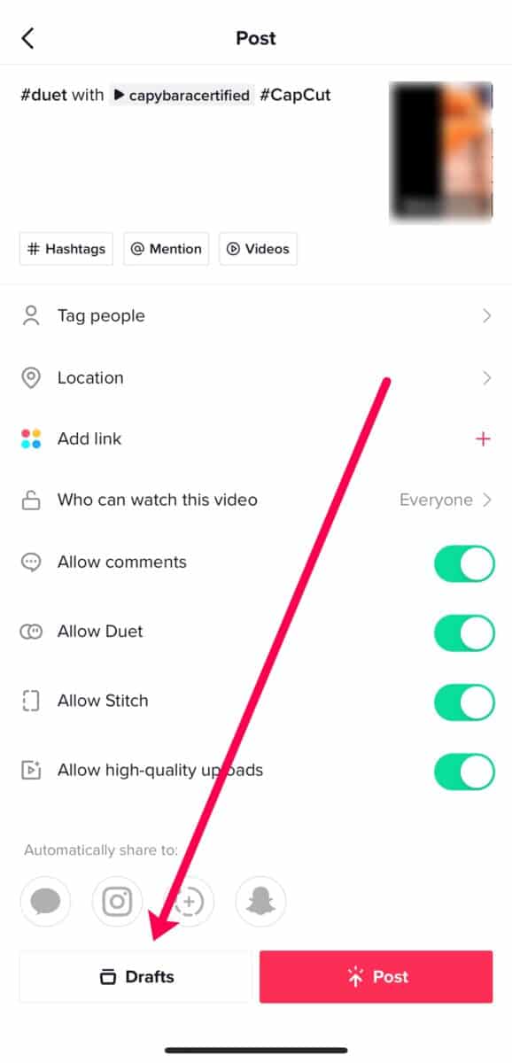 How to upload a video from your camera roll to TikTok 