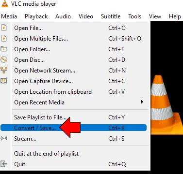 Open VLC and select convert/save.