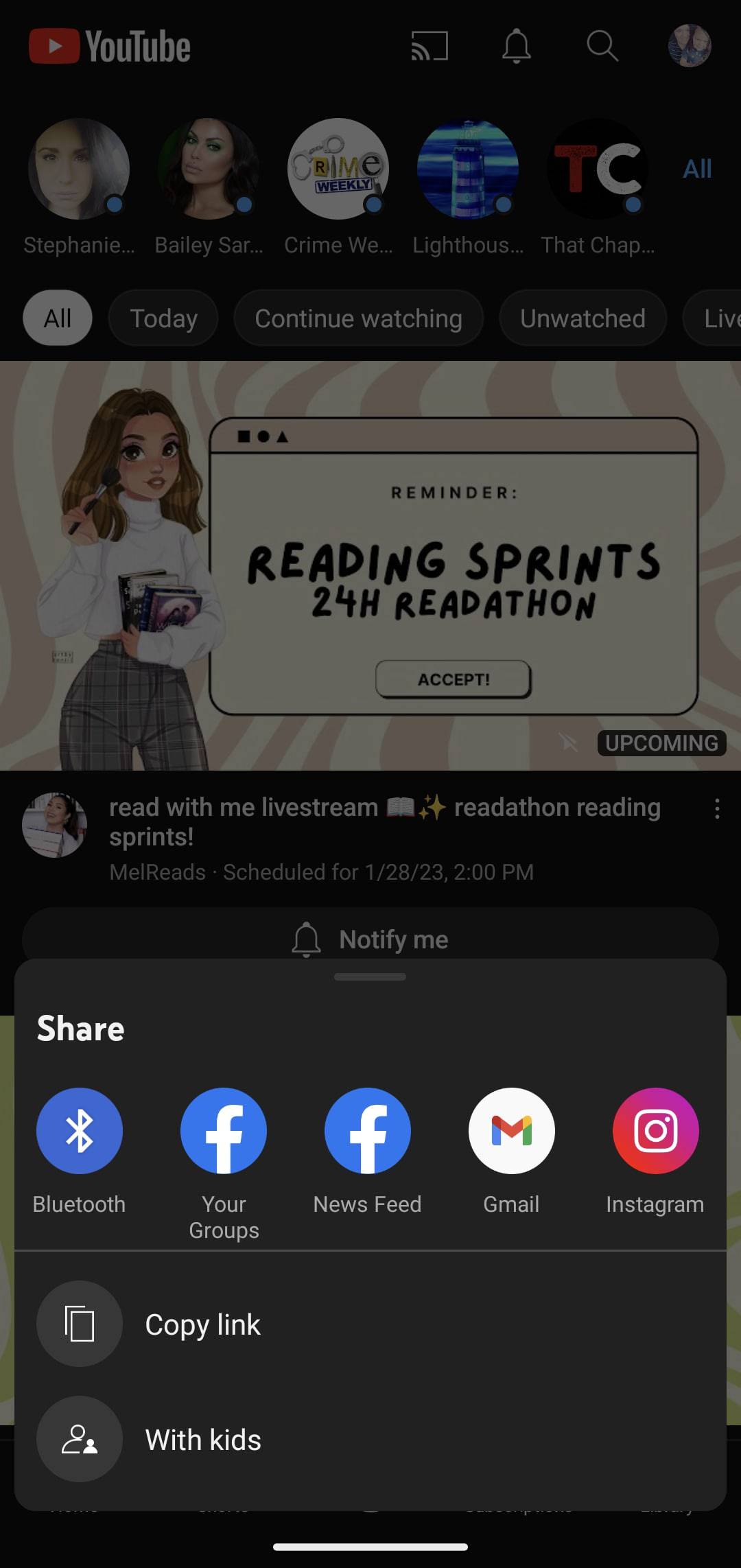 How to Share a YouTube Video on Instagram