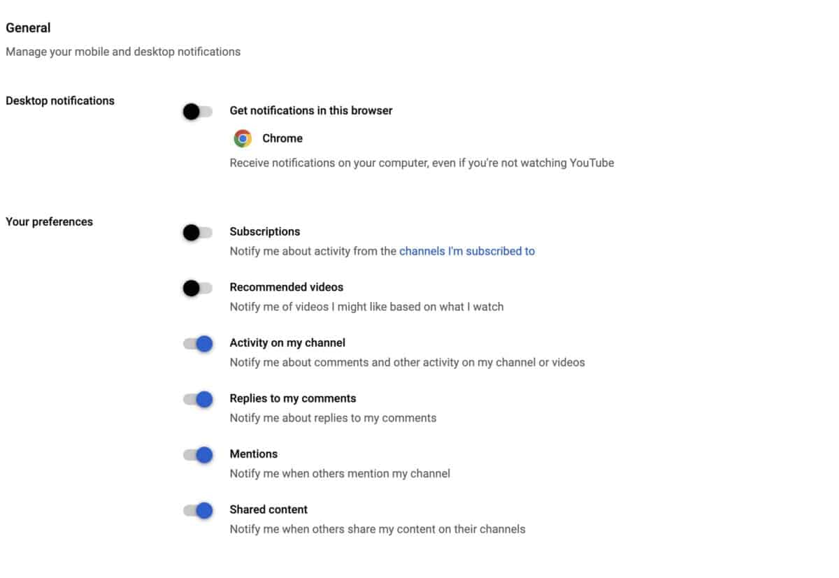 YouTube Notification Settings are all about --- you guessed it --- your notifications!