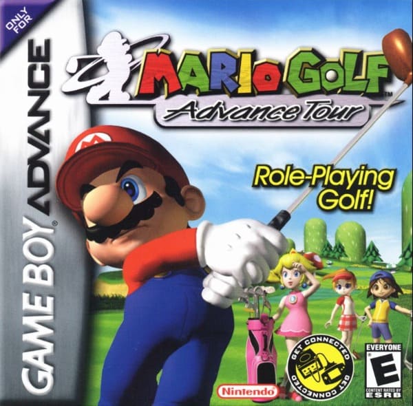 front cover of mario golf advance tour game