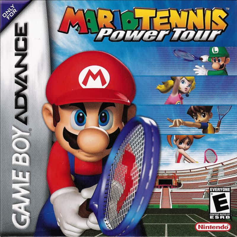mario tennis power tour game boy advance front cover
