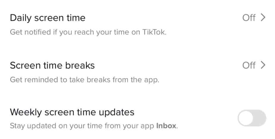 Tiktok screentime