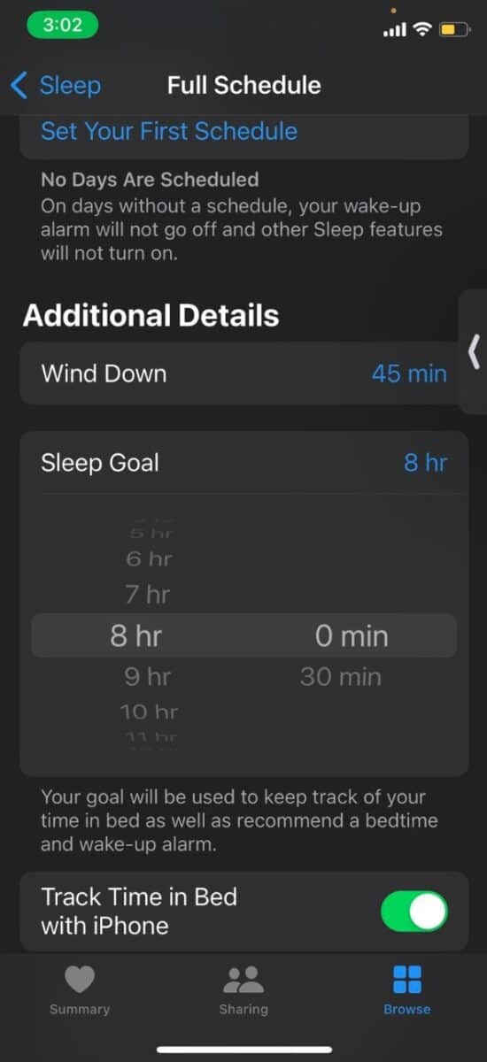 track sleep Apple watch