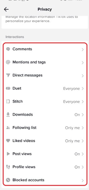 How to change your account settings on TikTok