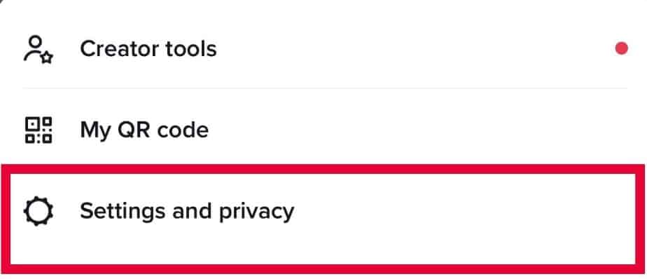 Go to settings and privacy.