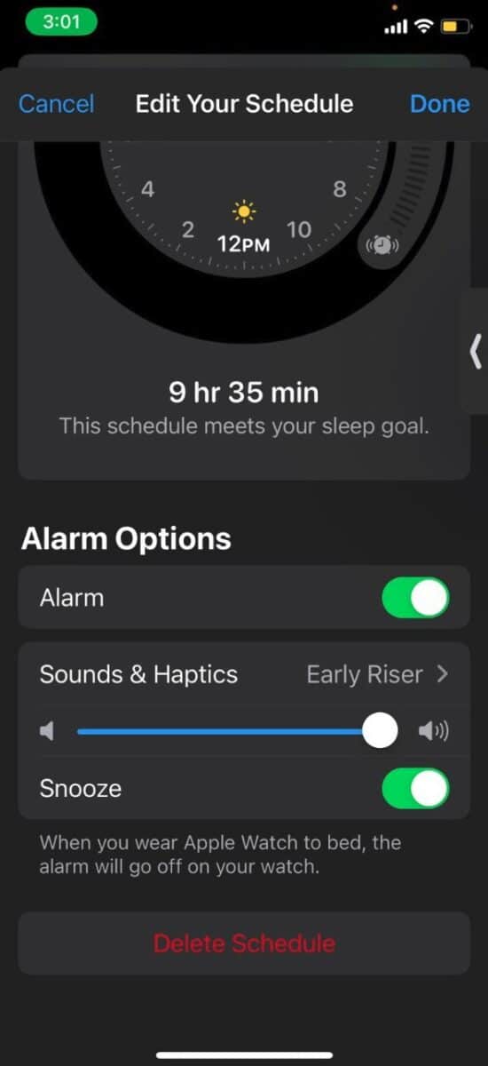 track sleep Apple watch