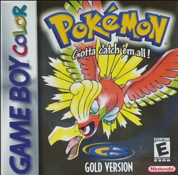 front cover of pokemon gold gbc