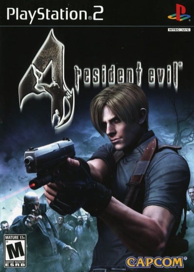 front cover of resident evil 4 ps2 game