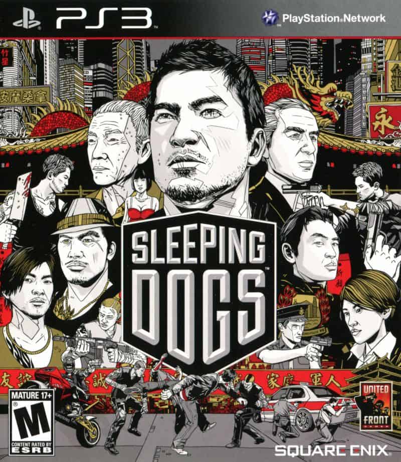 Front cover of the Sleeping Dogs PlayStation game