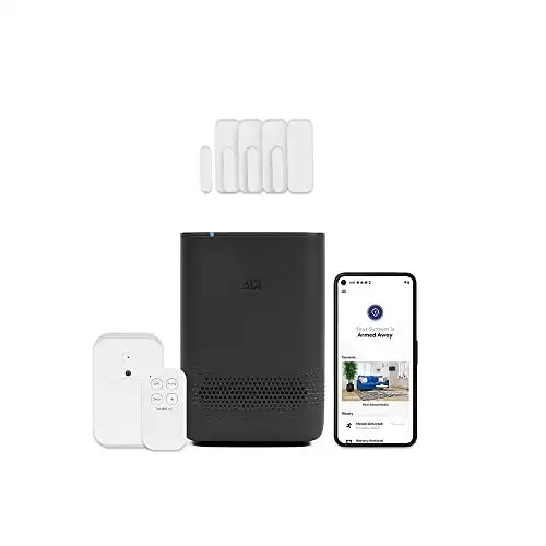 ADT 8 Piece Wireless Home Security System - DIY Installation - Optional Professional Monitoring - No Contract - Compatible with Google Assistant & Alexa - Graphite