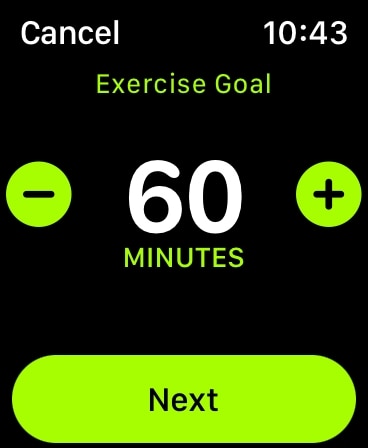 how to change goals on apple watch