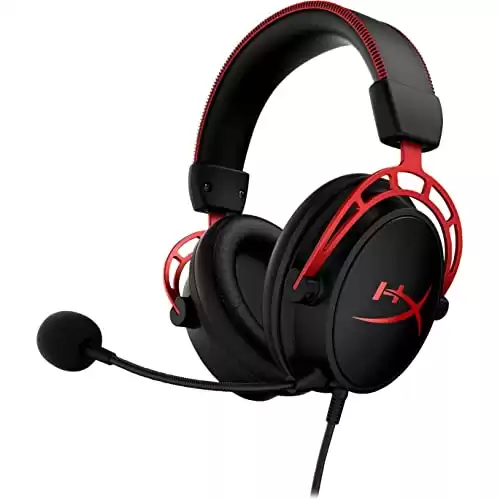 HyperX Cloud Alpha – Gaming Headset, Dual Chamber Drivers, Legendary Comfort, Aluminum Frame, Detachable Microphone, Works on PC, PS4, PS5, Xbox One/ Series X|S, Nintendo Switch and Mobile – R...