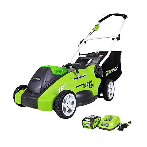 Greenworks 40V 16" Cordless Electric Lawn Mower