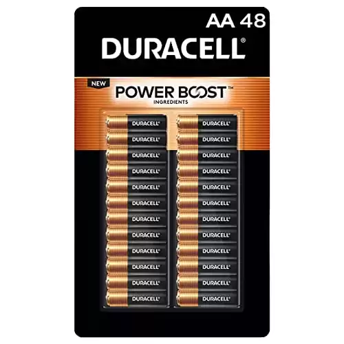 Duracell Coppertop Alkaline Batteries AA – 48 pk