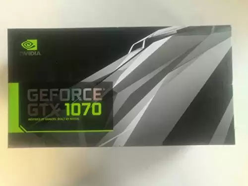 Newest Nvidia Founders Edition GeForce GTX 1070 8GB GDDR5X DVI/HDMI/3DisplayPort PCI Express 3.0 Graphics Card (GTX1070-8G), VR Ready, 900-1G411-2520-001