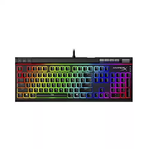 HyperX Alloy Elite 2 – Mechanical Gaming Keyboard, Software-Controlled Light & Macro Customization, ABS Pudding Keycaps, Media Controls, RGB LED Backlit. Linear Switch, HyperX Red (Renewed)