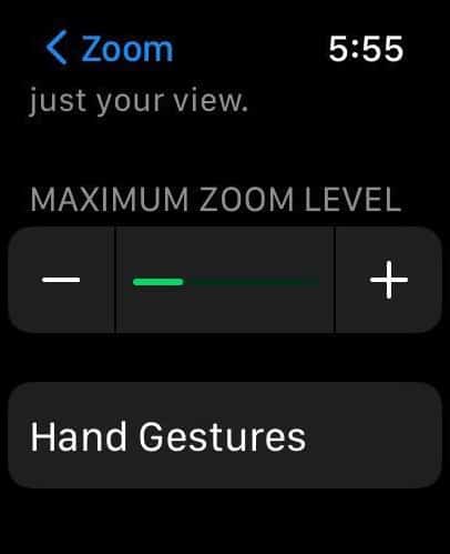 How to zoom out on Apple Watch