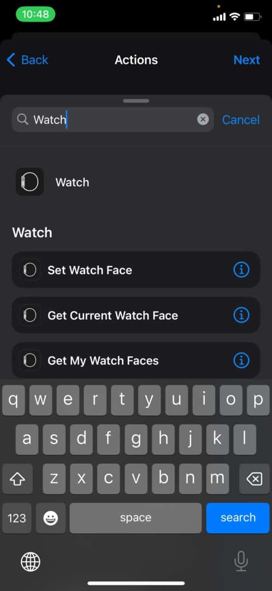 Change Apple Watch face