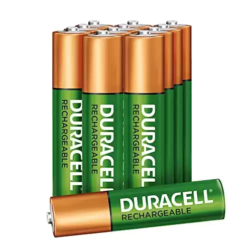 Duracell Rechargeable AA Batteries, 12 Count Pack, Double A Battery for Long-lasting Power, All-Purpose Pre-Charged Battery for Household and Business Devices
