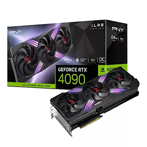 PNY GeForce RTX™ 4090 24GB XLR8 Gaming VERTO EPIC-X RGB™ Overclocked Triple Fan Graphics Card DLSS 3