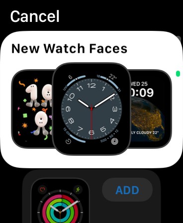 Change Apple Watch face