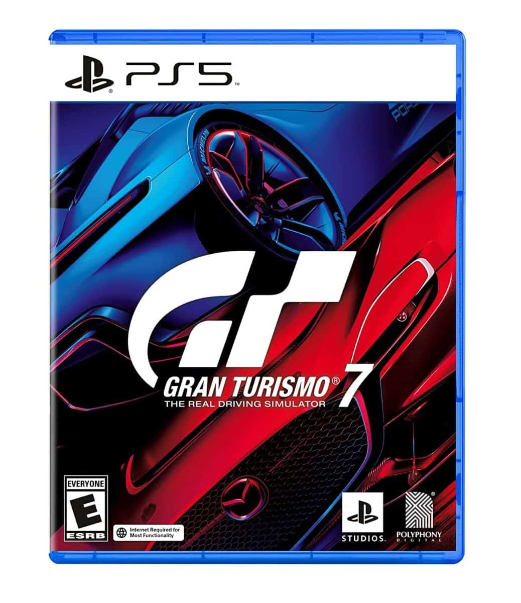 The front cover of the Gran Turismo 7 PlayStation sports game
