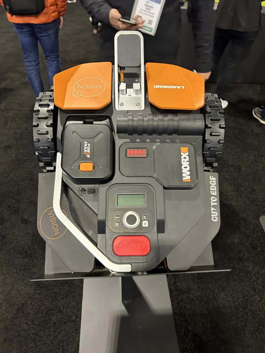 LawnMeister robotic mower vs work robotic mower