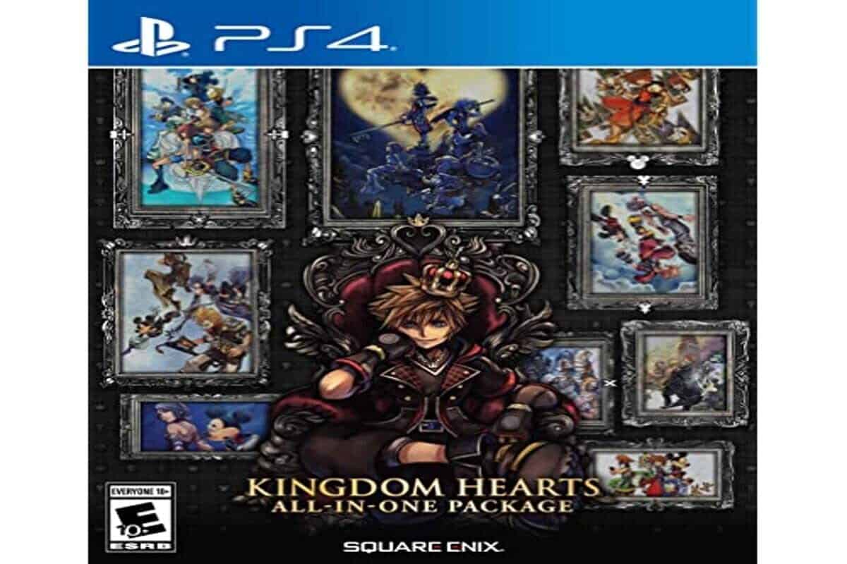 The front cover of the Kingdom Hearts collection of PlayStation Now games