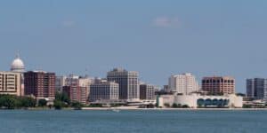 view of Madison from Lake_Monona