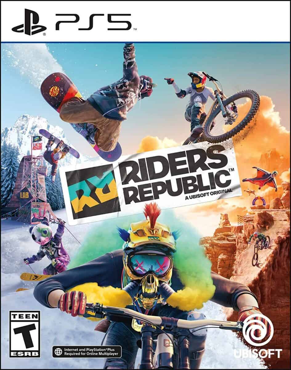 Front Cover of the Riders Republic PlayStation Sports Game