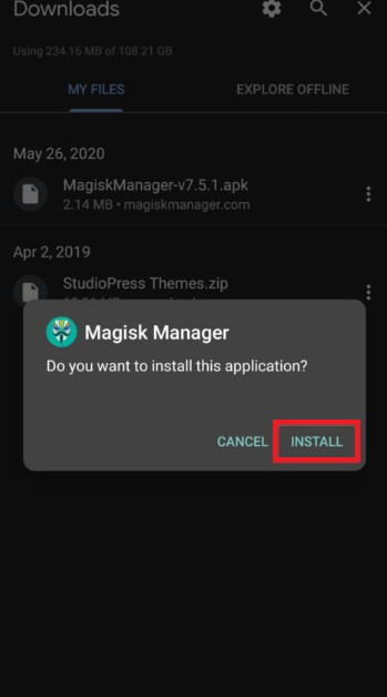 Step 2: Because Play Protect inhibits the installation of apps outside the PlayStore, you must permit it to allow installation.