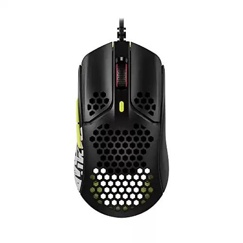 HyperX Pulsefire Haste – Gaming Mouse – TimTheTatMan Edition – Ultra-Lightweight, 59g, Honeycomb Shell, Hex Design, HyperFlex USB Cable, Up to 16000 DPI, 6 Programmable Buttons