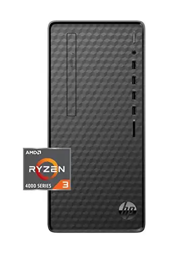 HP Desktop PC, AMD Ryzen 3 4300G Processor, 8 GB of RAM, 512 GB SSD Storage, Windows 11, High Speed Performance, Computer, 8 USB Ports, for Business, Study, Videos, and Gaming (M01-F1120, 2021)