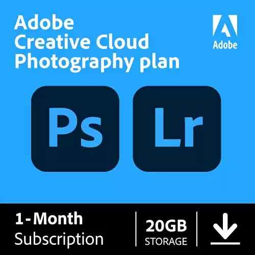 Adobe Creative Cloud Photography Plan (Photoshop + Lightroom) 1-month Subscription