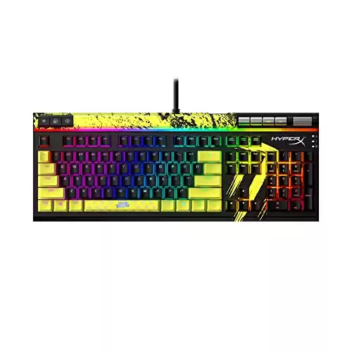 HyperX Alloy Elite 2 – Mechanical Gaming Keyboard – TimTheTatMan Edition – Software-Controlled Light & Macro Customization, ABS Pudding Keycaps, Media Controls, RGB Backlit - HyperX Linear R...