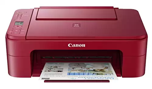 Canon Pixma TS3320 Red, Works with Alexa