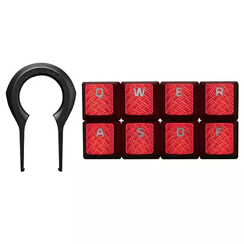 HyperX FPS & MOBA Gaming Keycaps Upgrade Kit (Red) - HXS-KBKC1
