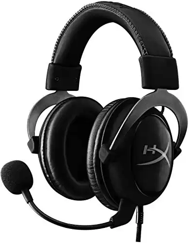 HyperX Cloud II Gaming Headset - 7.1 Surround Sound - Memory Foam Ear Pads - Durable Aluminum Frame - Works with PC, PS4, PS4 PRO, Xbox One, Xbox One S - Gun Metal (KHX-HSCP-GM) (Renewed)