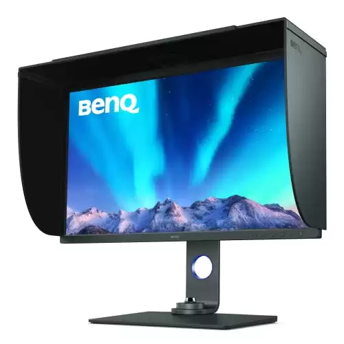 BenQ SW321C 32 Inch 4K IPS Photo and Video Editing Computer Monitor with AQCOLOR Tech, 99% AdobeRGB, 100% sRGB, Display P3, Hardware Calibration, Paper Color Sync, Uniformity tech, HLG and USB-C (60W)