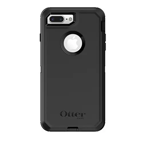OtterBox DEFENDER SERIES Case for iPhone 8 Plus & iPhone 7 Plus (ONLY) Polycarbonate, Built-in Screen Protector- Frustration Free Packaging - BLACK