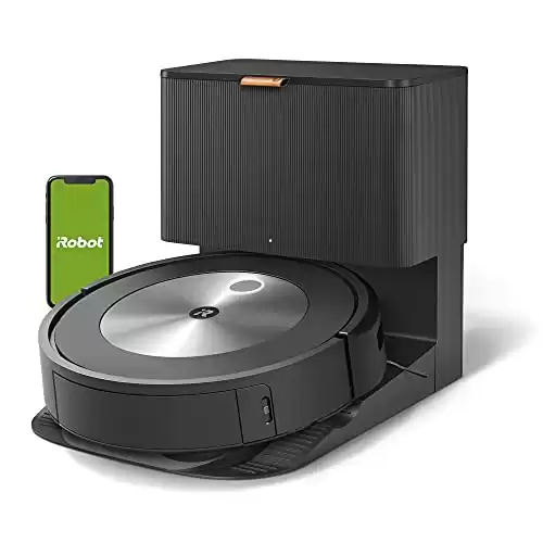 iRobot Roomba j7+ (7550) Self-Emptying Robot Vacuum – Identifies and avoids obstacles like pet waste & cords, Empties itself for 60 days, Smart Mapping, Works with Alexa, Ideal for Pet Hair, Gr....